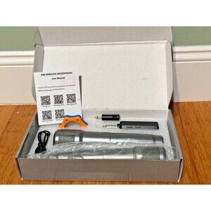 Foltusymy Wireless Dual Handheld Dynamic Microphone with Rechargeable Receiver